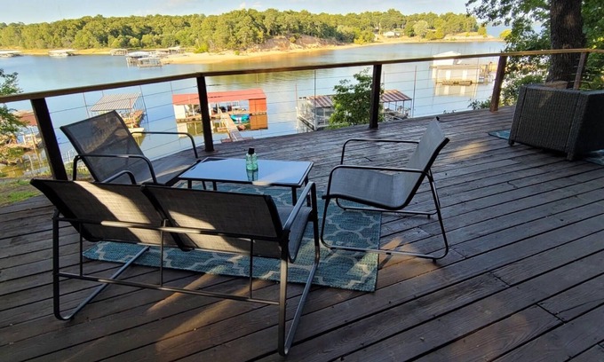 Hoyt Cabin | Lakefront Getaway w boat slip, Sandy Beach, 2 Living Rooms. Sleeps 12
