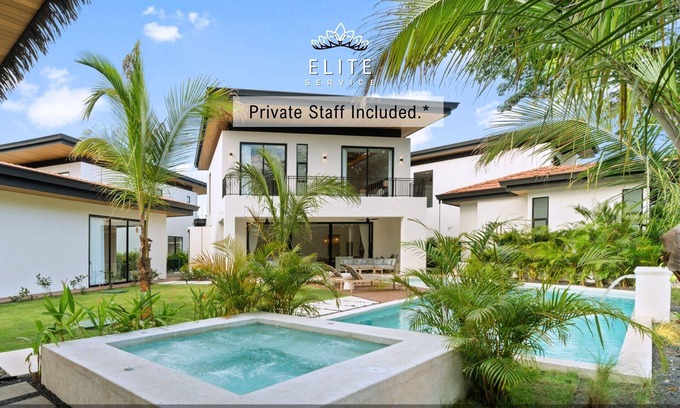 Tamarindo House | Largest Villa with Private Pools, Rancho, Heated Jacuzzi, Clubhouse, and Beach Club Access