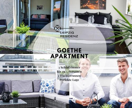 Zentrum-Nordwest Apartment | Leipzig Residenz Goethe Apartment mit 2 Dachterrassen