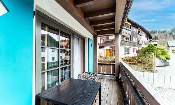 Oberstaufen Apartment | Luxuriöse Ferienwohnung mit Hotelanbindung im Zentrum von Oberstaufen