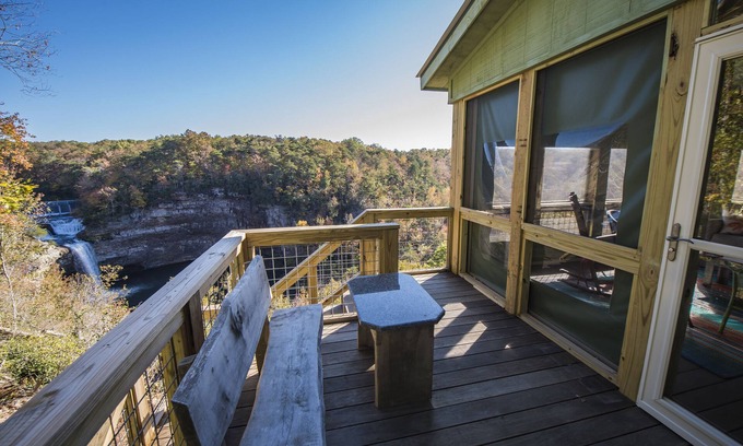 Mentone Cottage | Luxury cabin above Desoto Falls in Mentone,AL; Central Time See “Overview”