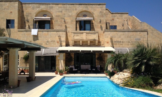 Nadur House | Luxury Family Villa With Stunning Large Garden and Pool.