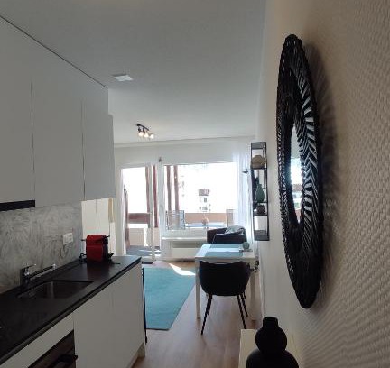 Leukerbad Apartment | Mayenzett 25, komplett renoviert, vis-à-vis Klinik & Thermalbad