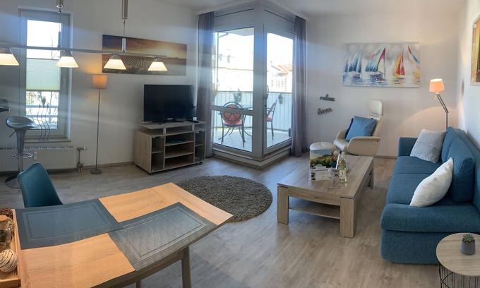 Bad Kreuznach Apartment | Modern 2-room apartment in the spa area - balcony, WLAN, TV, spa area