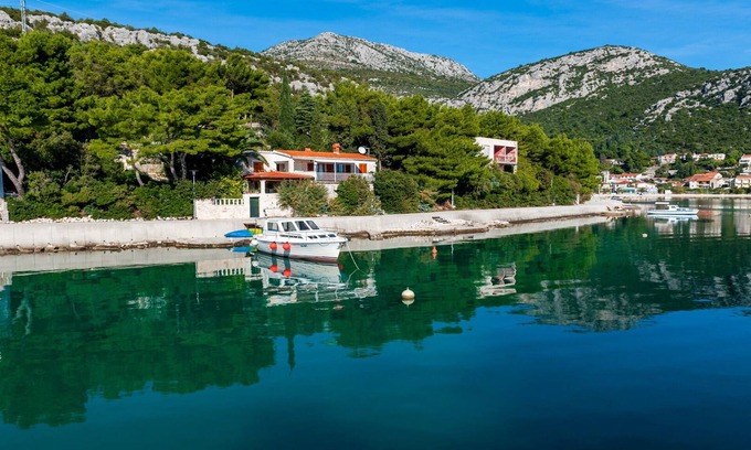 Klek Cabin | Nice villa direct on sea,surrounded with lot of mediterranean plants,two minutwe