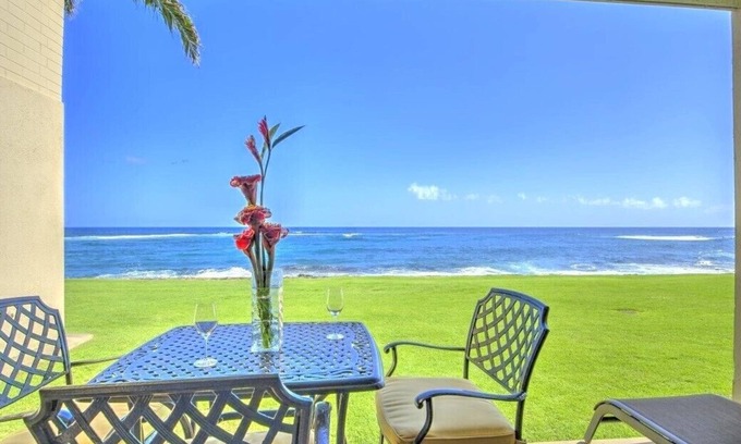 Poipu Condo | OCEANFRONT Ground Floor 2bd/2ba Unit with Amazing Ocean Views & A/C