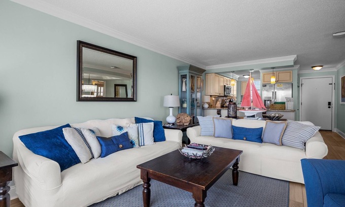 Salter Path Condo | Oceanfront! Private Beach Access. Prime location, building A-main pool & complex