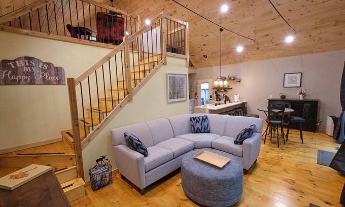 Mears House | Our Neck of the Woods, Mears. A Modern Rustic Feel that is EV-friendly.