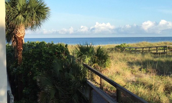 St. Pete Beach Condo | Outstanding Location! Right on the Beach, 1 Bed, 2 Bath Condo, Gulf Strand #203