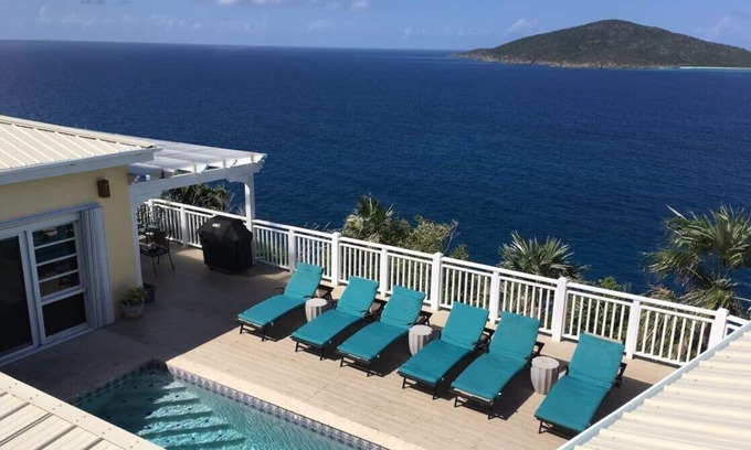 Rosendal Villa | PANORAMIC OCEAN VIEWS, HEATED POOL, SEAVIEW VILLA, ST. THOMAS, USVI, SLEEPS 8