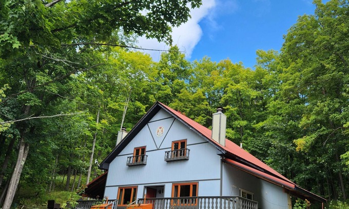 Stambaugh Ski Chalet | Peaceful Updated Ski Chalet across the street from Ski Brule Mountain -LEFT Side