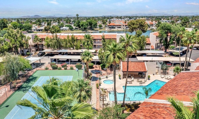 Desert Shores Apartment | Poolside Luxury, Ground Level, 3 Bedroom Condo