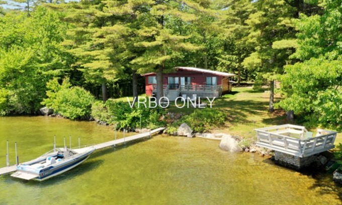 Gilford Cottage | Prime, private waterfront property on Winnipesaukee w/ample docking and parking