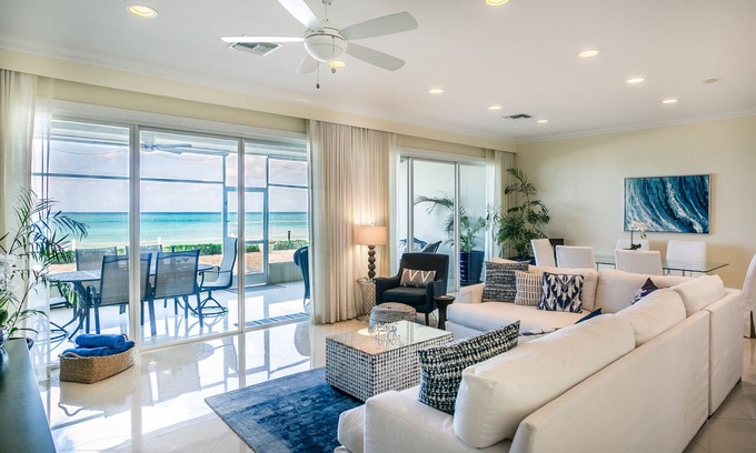 Seven Mile Beach Condo | Prime Residence #6 on 7 Mile Beach, High-End Ground Floor Beachfront Condo