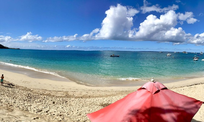 Grand Case Cottage | PRIVATE COTTAGE ON THE BEACH. Your own terrace with view of gorgeous sunsets.
