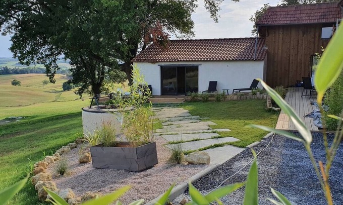 Pallanne Villa | Private hamlet with 3 houses, inside heated pool & 2 jacuzzis