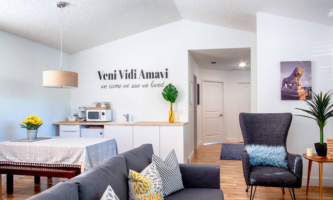 St. Augustine Apartment | Private Mod Boho Chic Retreat Mins DTWN Beach