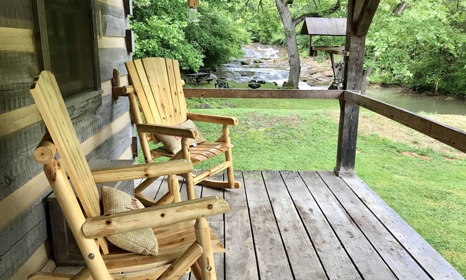 Dandridge Cabin | Private Waterfalls on 3 Acres. A Creekside Smoky Mtn Retreat - Read Our Reviews!
