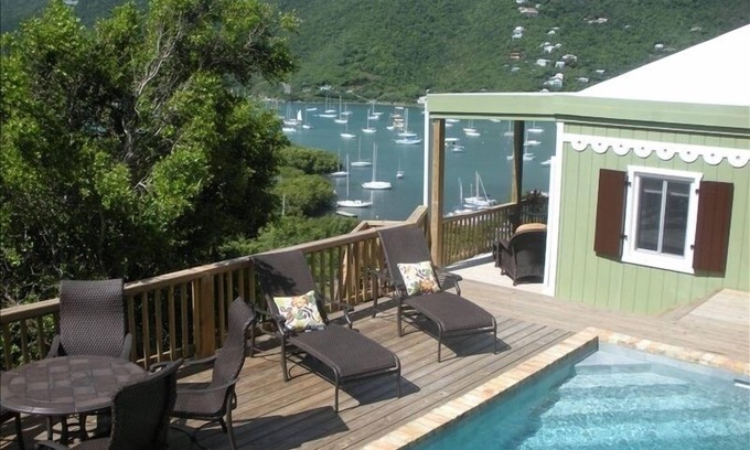 Estate Carolina Cottage | Quaint Studio Cottage with private pool overlooking beautiful Coral Bay
