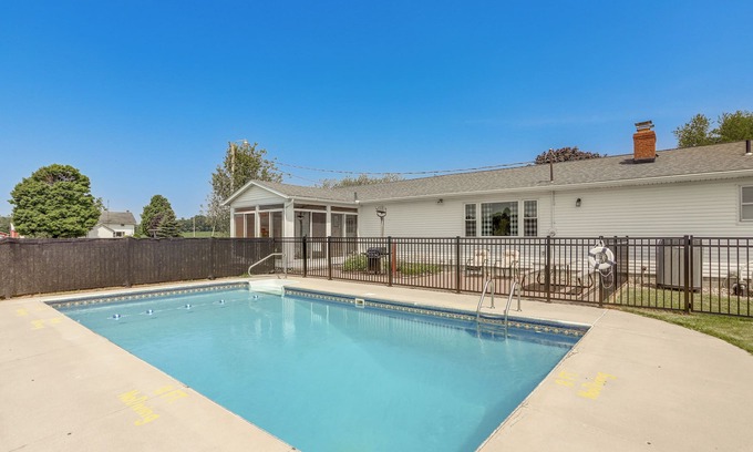 New Haven Huron County House | Quiet Greenwich Home w/Pool + Screened Porch!