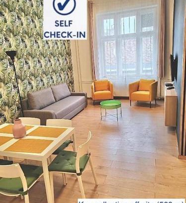 Jozsefvaros Apartment | Rákóczi Residence1274 - 3BDRM - FreePRKNG - Self Check-In