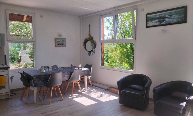 Massingy House | Renovated barn, quiet village, mountain views, near Annecy and Le Bourget lakes