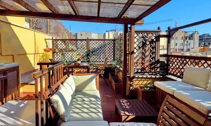Monti Apartment | Romantic attic with a wonderful terrace, near the Colosseum