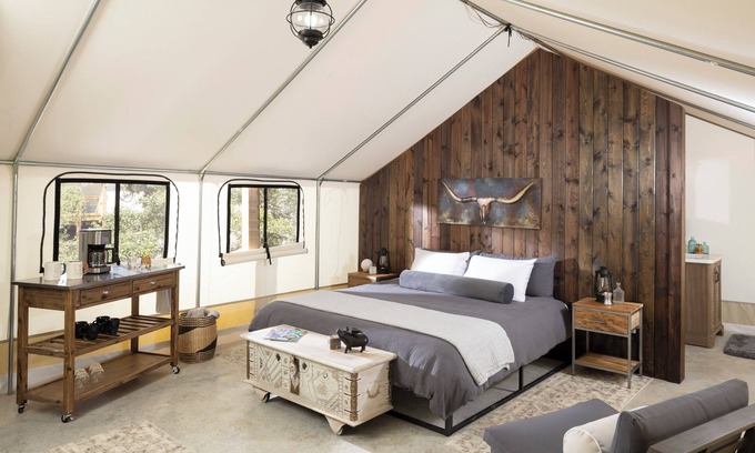 Valley Mills RV Rental | Romantic Riverside Glamping Under the Stars