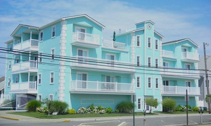 Seaside Heights Condo | Roof top pool & game room, 2 blocks to beach, 3/bedrooms, beach passes included