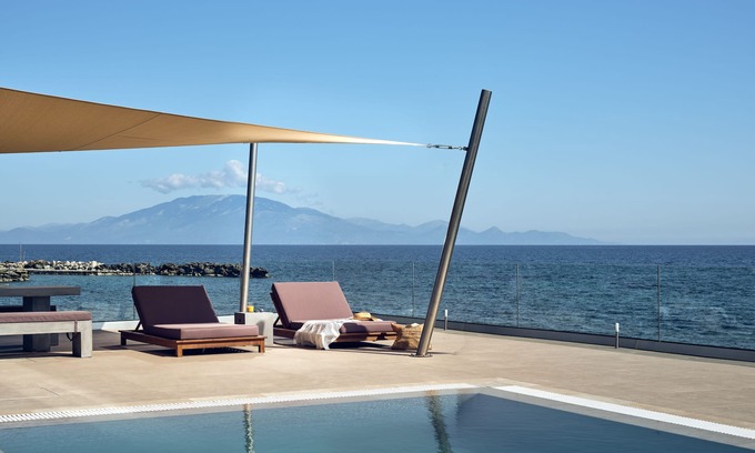Neromilos Villa | Sea Front LaMer Villa,Luxury Retreat & Heated Pool