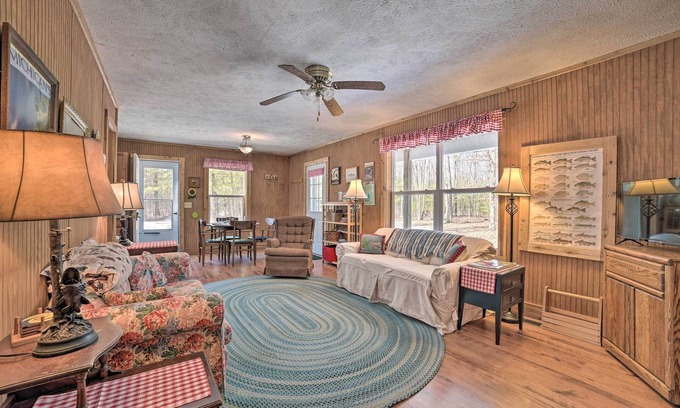 Indian River Cabin | Secluded Indian River Retreat w/Fire Pit!