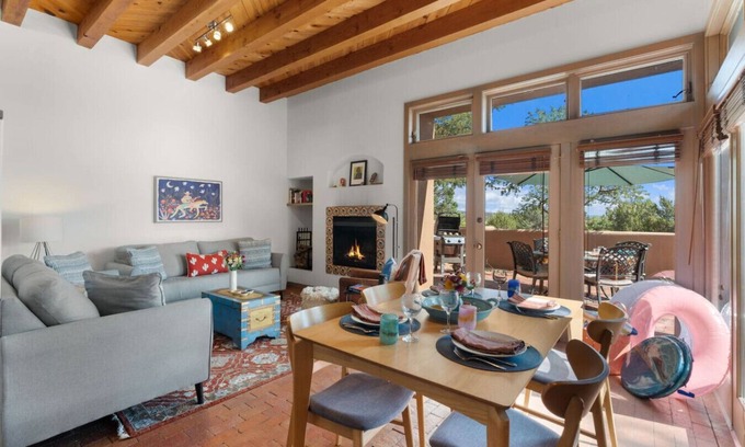 Nambe Pueblo House | Ski Discounts! Peaceful Tesuque Adobe with Pool & Nearby Trails