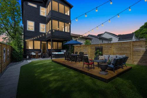 McFerrin Park House | Sophisticated Sanctuary Hot Tub Outdoor Haven