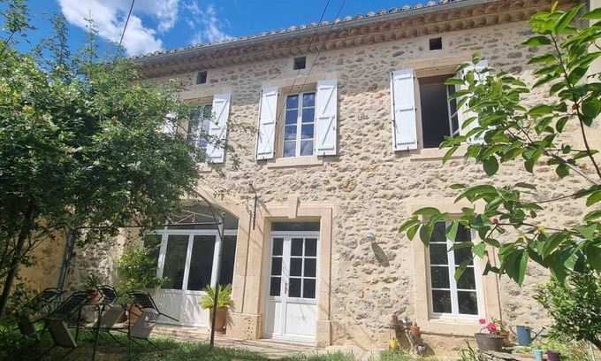 Ornaisons House | Stone manor house with garden and summer swimming pool (June to September)