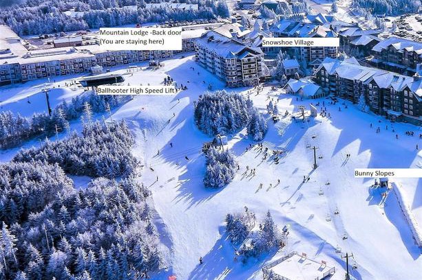 Snowshoe House | Stroll to Slopes, Village Area, Ski in-out MtLodge 157