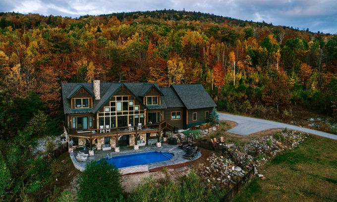 Sunday River Area House | Stunning views, luxurious home, heated pool, hot tub, games