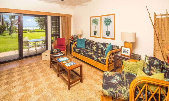 Lihue Condo | Stylish Tropical Suite w/Bath+Kitchen Upgrades, WiFi, DVD, Lanai–Kaha Lani 113