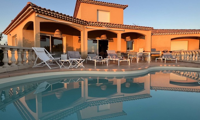 Propriano Villa | Superb air-conditioned villa with private pool and breathtaking sea/mountain views