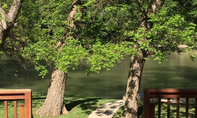 Gruene House | Swim, tube, relax! Guadalupe River frontage ~ Above the Rapids @ Gruene