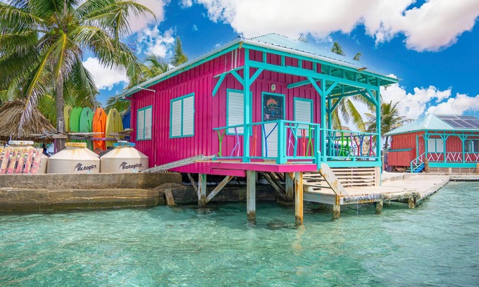Placencia Cabin | The Pink Seahorse Cabana at King Lewey's Island Resort, Placencia Cayes, Belize