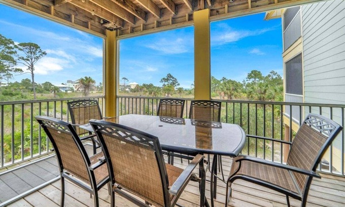 Cape San Blas Condo | Townhome in Cape San Blas with amazing views! Pool, hot tub, beach access!