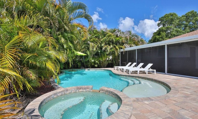 Palmetto House | Tranquility Found Heated Saltwater Pool + Spa