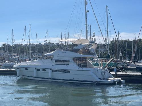 Turnchapel Boat Rental | Tranquility Yachts -a 52ft Motor Yacht with waterfront views over Plymouth.