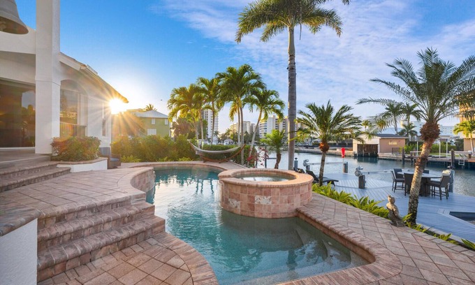 Vanderbilt Beach House | Tropical Oasis! - Luxury Canal Home! Less Than A Mile To The Beach! Heated Pool!
