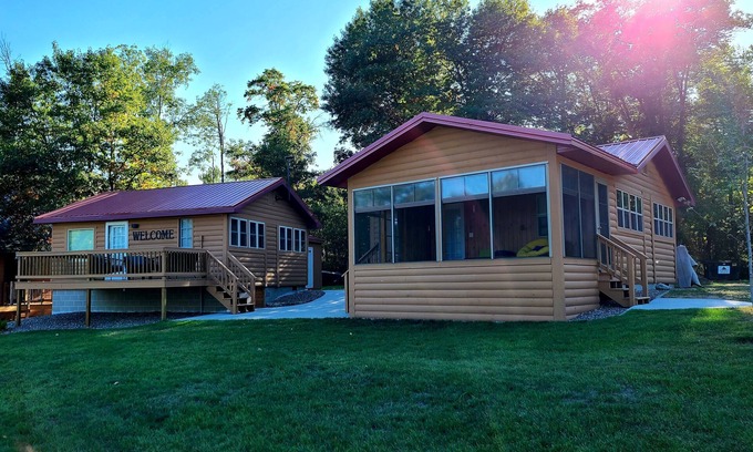 Backus Cabin | Two cabins right on the lake, including shared game room!