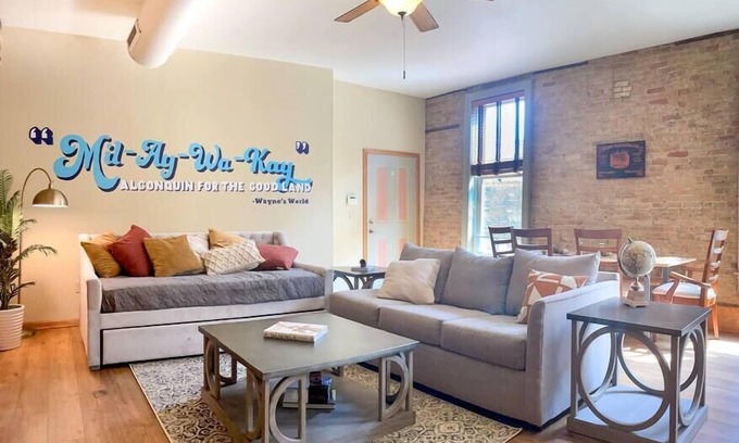 Westown Apartment | Unit C- New Big 2 King Bedroom Condo by FiservForum/3rd St
