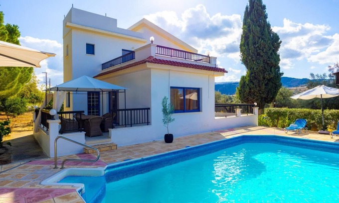 Polis Villa | Villa Charoula Ena Large Private Pool, A/C, WiFi