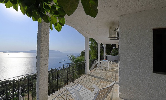 Xanthi Region Villa | Villa ERIKA+VERONICA. Panoramic pool. Sea access. Privileged view of the Egean.