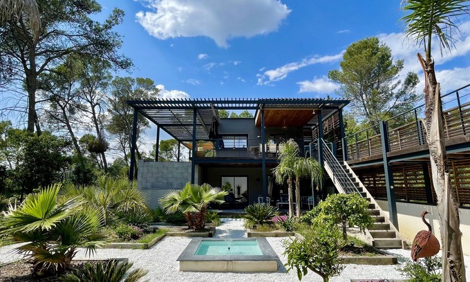 Saint-Clement-de-Riviere House | Villa D'architecte Avec Piscine Nichée Dans une Pinède à 5 min de Montpellier