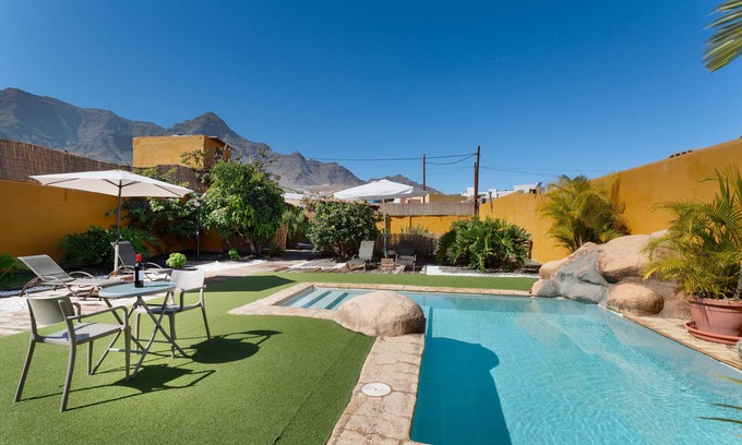 La Aldea de San Nicolas Villa | 'Vivienda Vacacional Folillo' with Private Pool, Wi-Fi and Air Conditioning